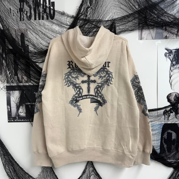 Oriental dragon printing hoodie