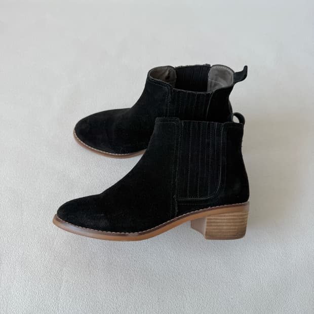 [245]Pre owned 스웨이드 첼시 부츠