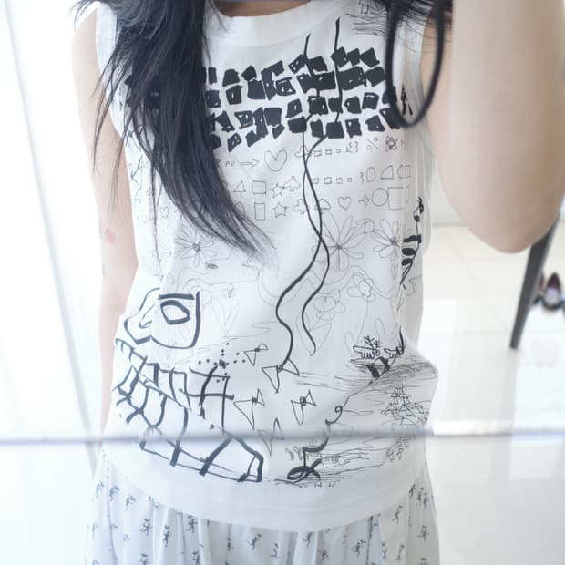 Noir Kei Ninomiya graphic tank top