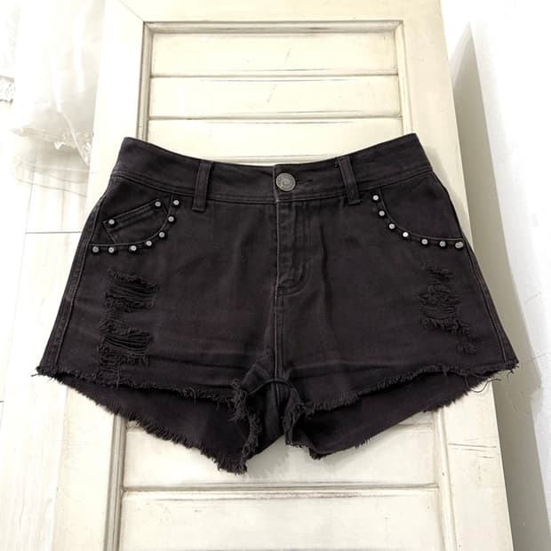 Deep Dark Brown Y2k Short Pants