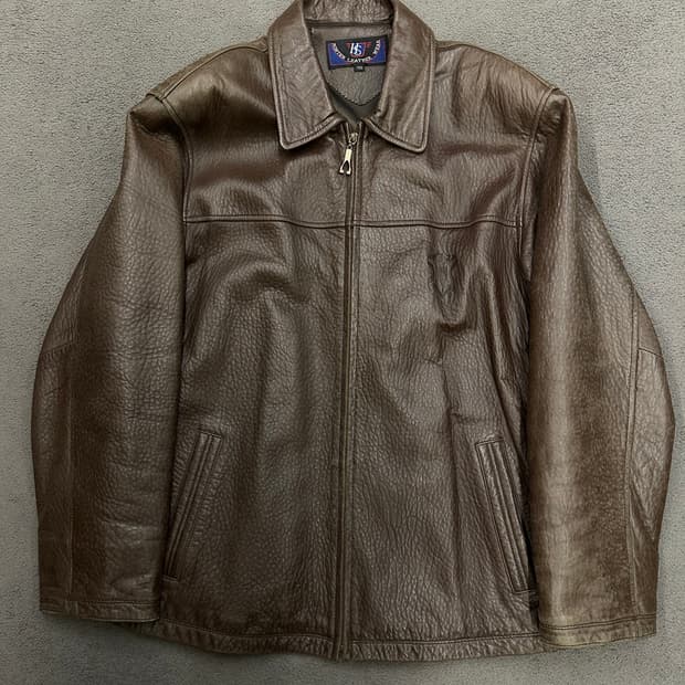 몬테스 레더 90s 소가죽 자켓 처분 