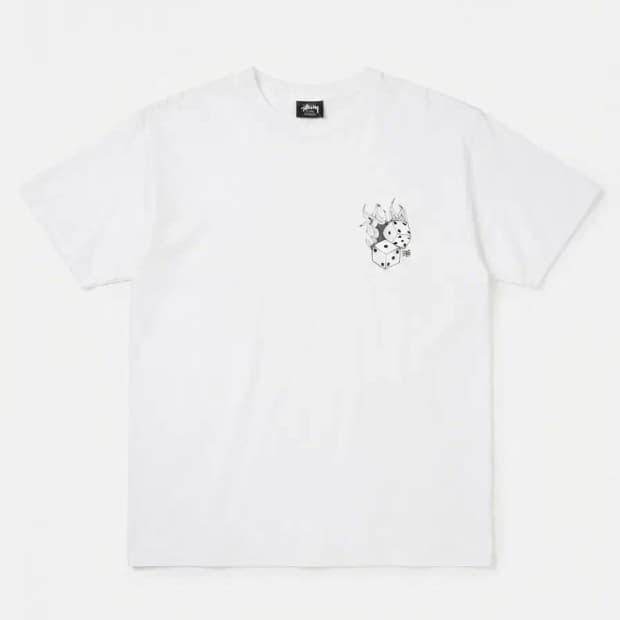 스투시 반팔티 XL 화이트