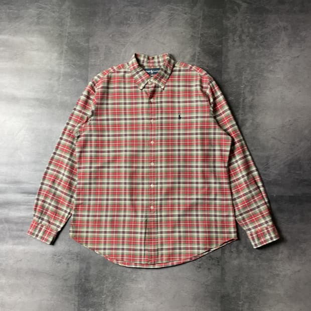 RALPH LAUREN 랄프로렌 빈티지 체크패턴 코튼셔츠