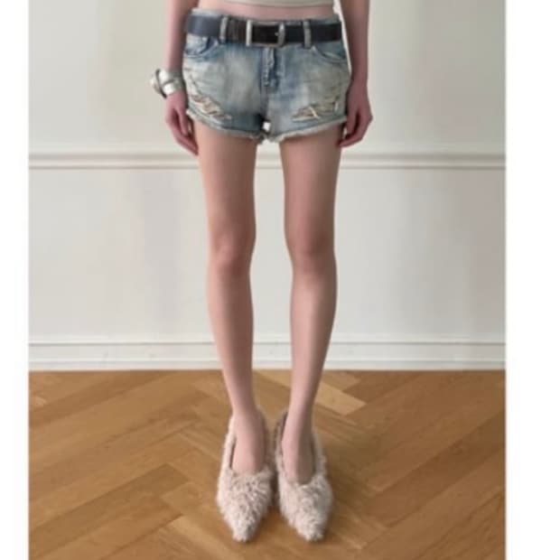 보헤미안서울 26ss damage shorts 반바지