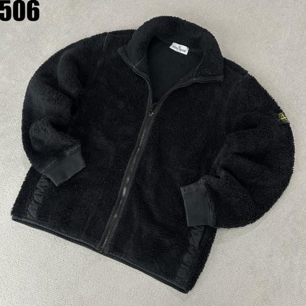 스톤아일랜드 정품 블랙 플리스 키즈 자켓 156