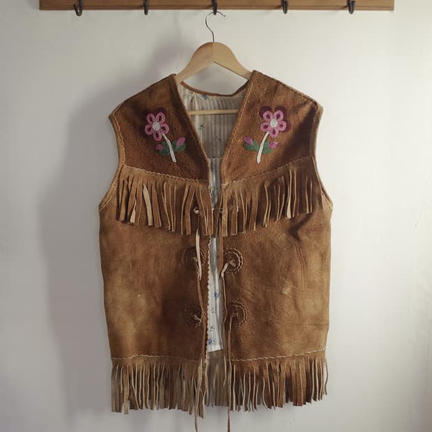1960’s Handmade Moose Skin Fringe Vest