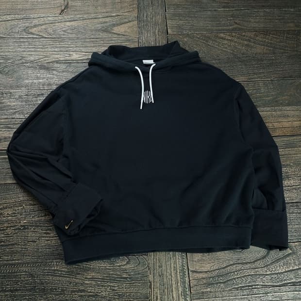 [나이키] 오버사이즈 후드티 블랙 M18903