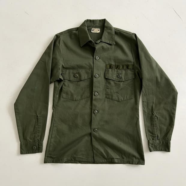 80‘s  US ARMY OG-507 Utility Shirt.