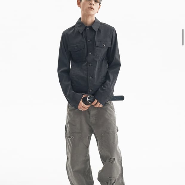 언더마이카 카펜터 팬츠 카키 그레이 1