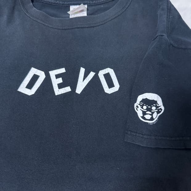 00s devo 부지 보이 마스코트 빈티지 밴드티 뉴웨이브 신스팝