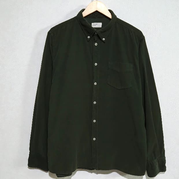 XL)Universal Works 유니버셜 웍스 코듀로이 셔츠 카키