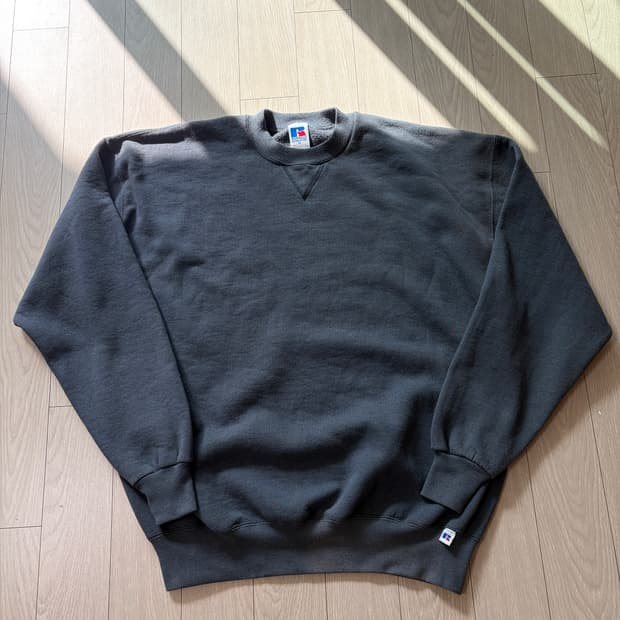 러셀 90s 미제 빈티지 스웻 다크그레이 xl