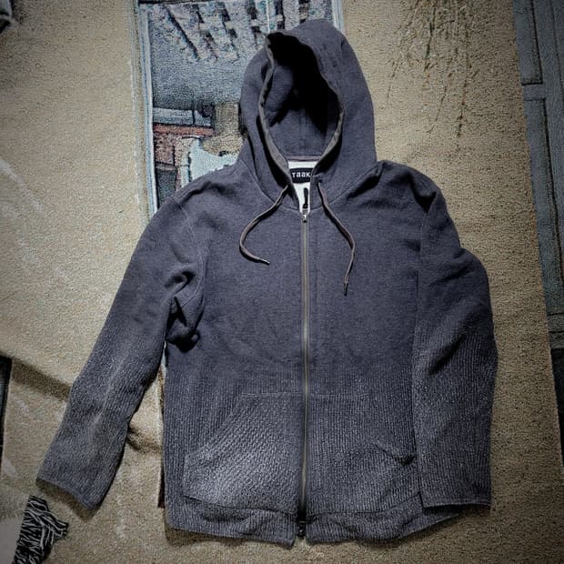 탁 글라데이션 후드 집업