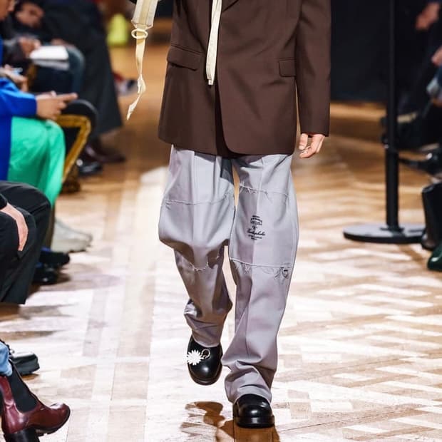 Raf Simons ring pants grey