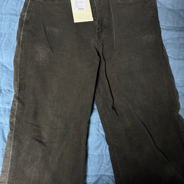 3) 폴리테루 리빌드 코듀로이 고시마 팬츠 리코고 올리브 차콜