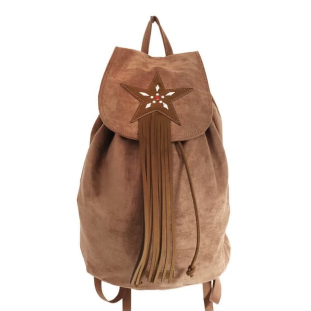 플리즈프로젝트 웨스턴 스웨이드 백팩 브라운