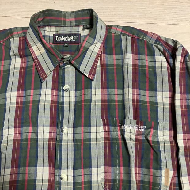 팀버랜드 XL 체크셔츠