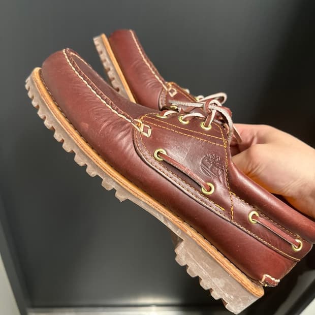 3 아이 보트 슈즈 버건디 275