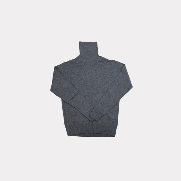 무인양품 울니트 하이넥 스웨터 그레이 L사이즈 +비니