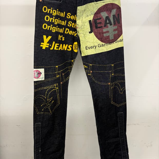 [32] 옌 YEN JEANS 프린팅 데님 팬츠