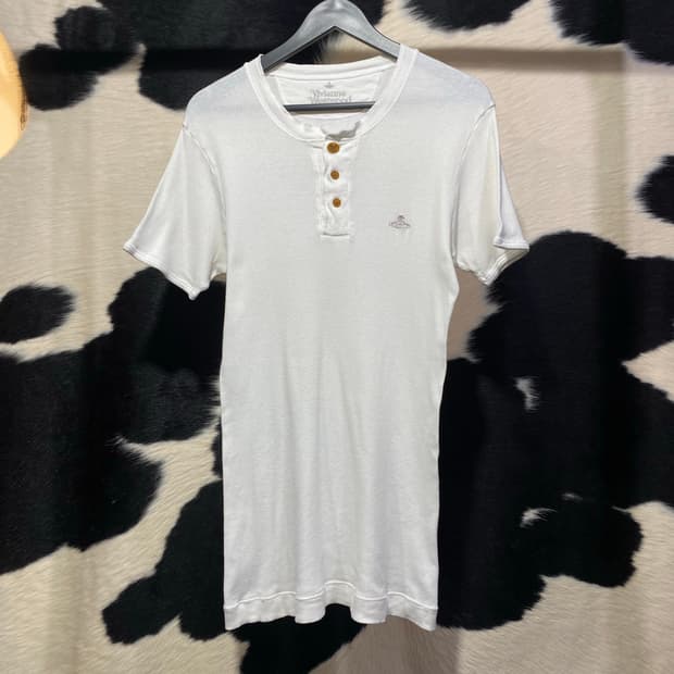 Vivienne Westwood 로고 디테일 골지 미니원피스