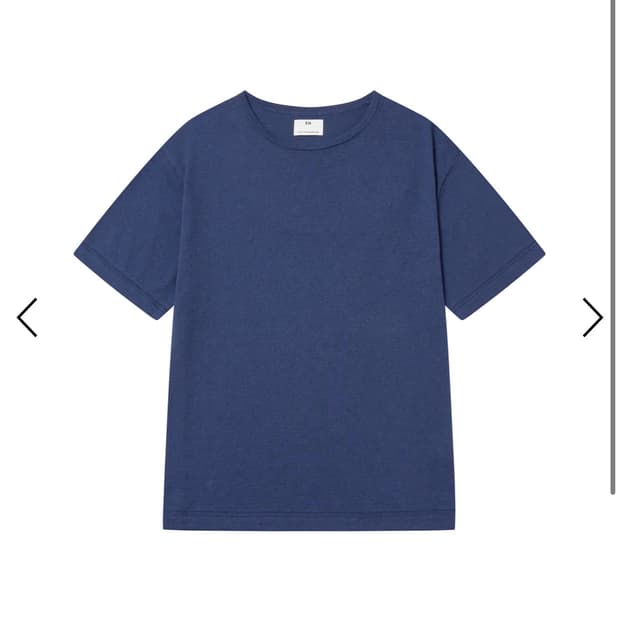 [M] A.ta SUMMER BASIC KNIT T-SHIRT blue