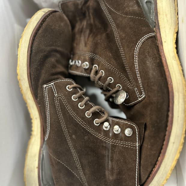 VISVIM 올드비즈빔 콘초 커스텀 다크브라운 스웨이드 버질부츠 10