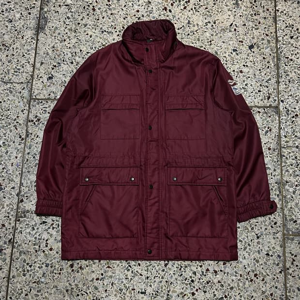 Ysl 입생로랑 버건디 후드 자켓