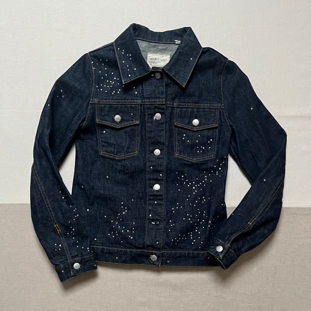 00s 헬무트랭 비즈 커스텀 데님자켓 helmut lang 