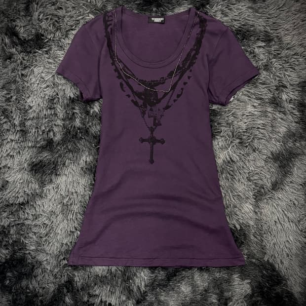 Tornado Mart 크로스 체인 프린팅 반팔 티셔츠