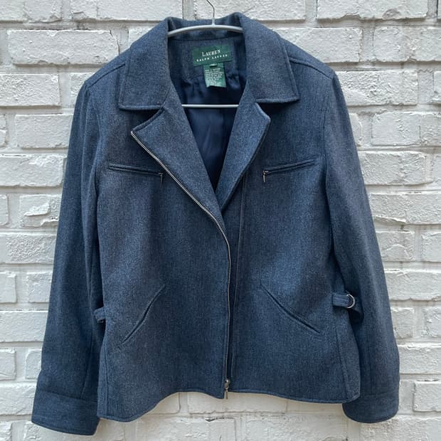 90's Ralph Lauren Wool Zip-Front Jacket