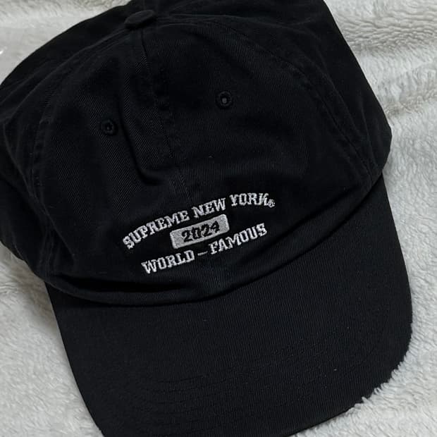 슈프림 뉴욕 아크 6패널 캡모자 블랙