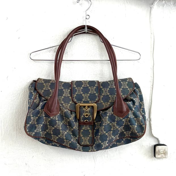 셀린느 데님 블라종 숄더백