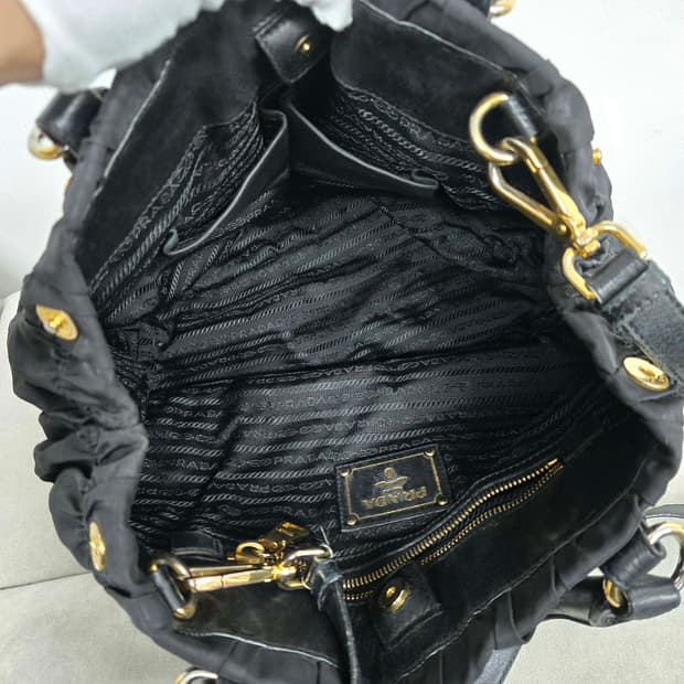 [보증서 정품]프라다 고프레 숄더백