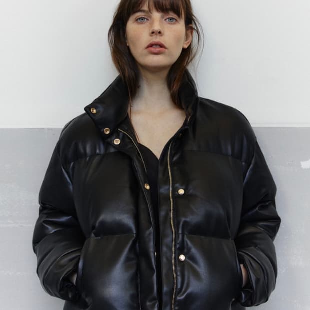 THINSULATE VEGAN LEATHER PADDING_BLACK