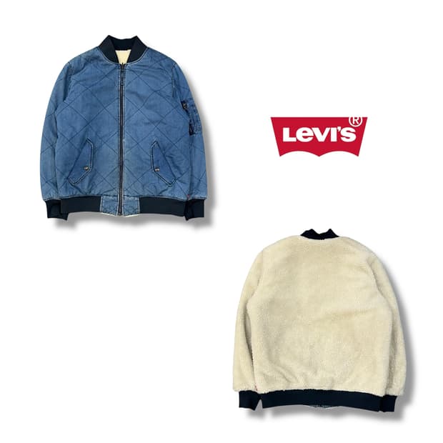  리바이스 리버시블 쉐르파 봄버자켓 y14271
