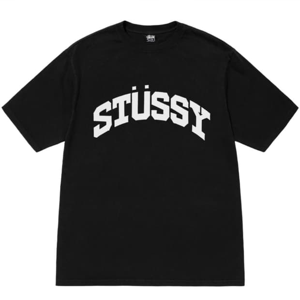 (XL) 스투시 블록 스포츠 피그먼트 다이드 블랙