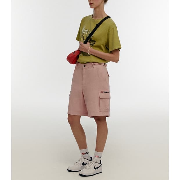 TEKET Plan Cargo Shorts Pink
