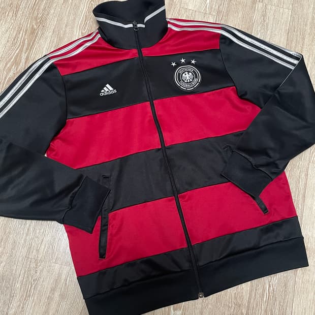 아디다스 스트라이프 검빨 독일 져지