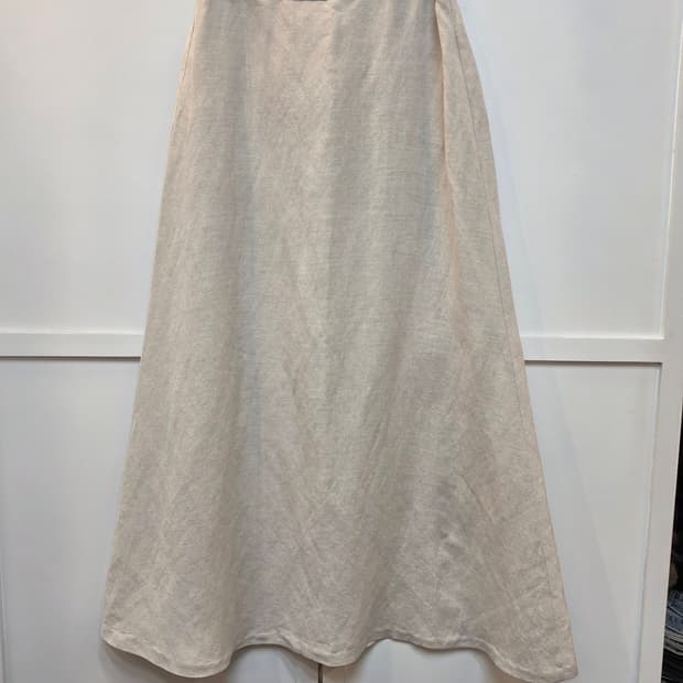 pavdress 파브드레스 심플 베이지 린넨혼방 스커트
