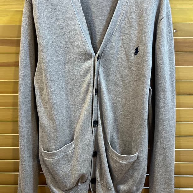폴로랄프로렌 오트밀베이지 브이넥니트가디건