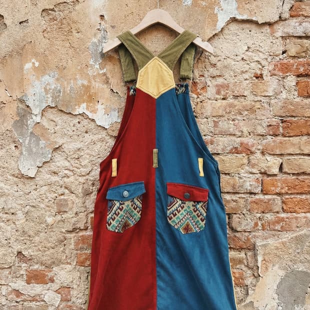 TITICACA의 빈티지 패치워크 에프론