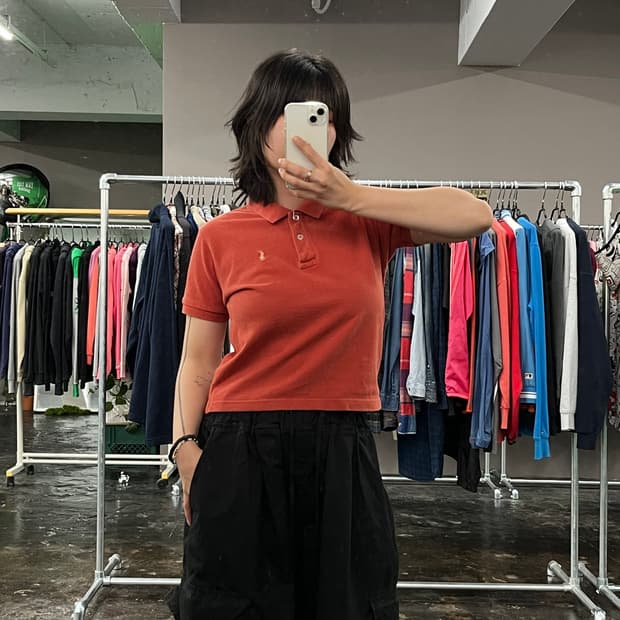 POLO RALPH LAUREN 크롭 PK 반팔