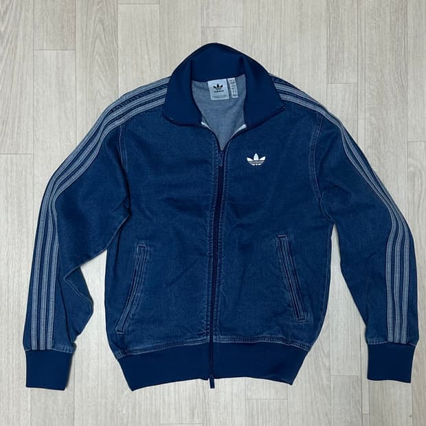 아디다스 아디컬러 파이어버드 데님 트랙탑