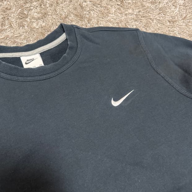 [XXL] 나이키 스우시 블랙 맨투맨