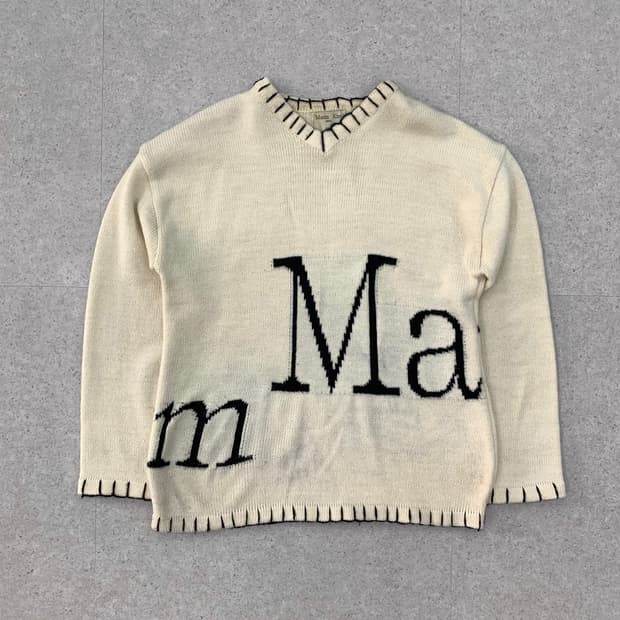 Matin Kim 마뗑킴 빅로고 스티치 니트