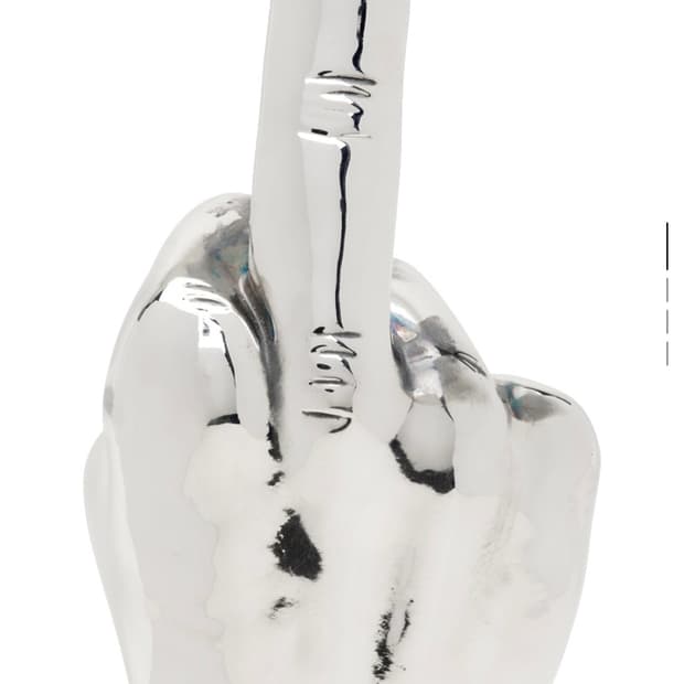Y/PROJECT Silver Fuck U Single Earring