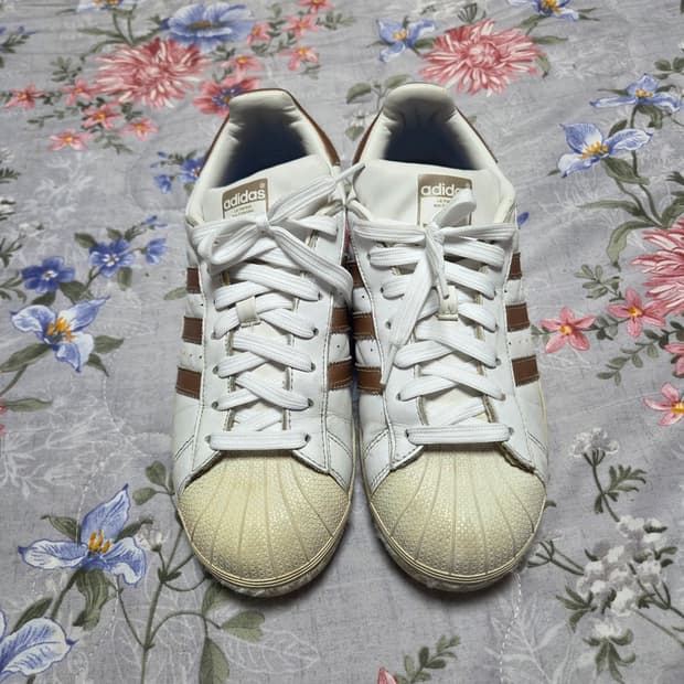 아디다스 슈퍼스타 올가죽 스니키즈 265mm
