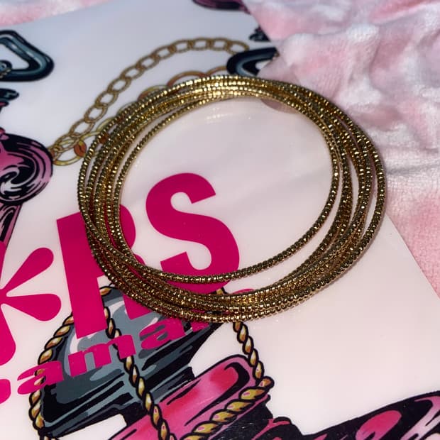 골드뱅글 빈티지 팔찌 오네갸루 히메 y2k 오리엔탈 페어리그런지