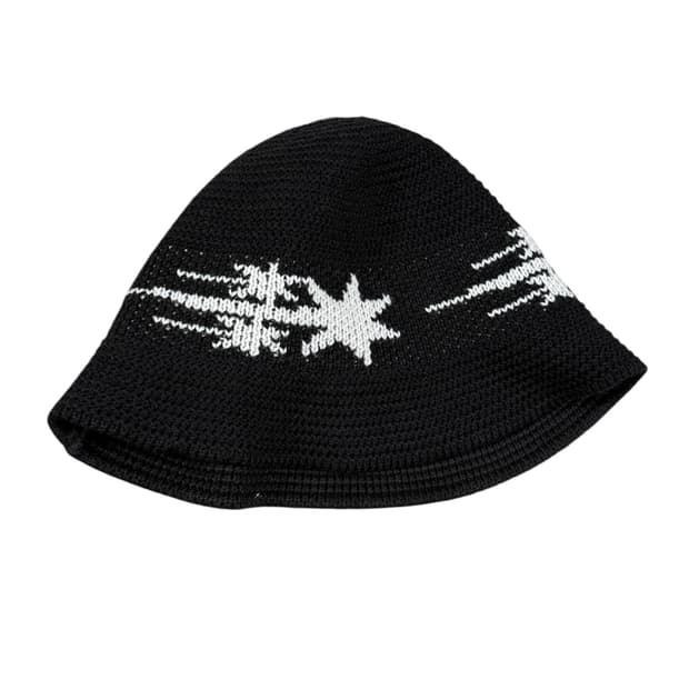 나이스고스트클럽 3STARS KNIT BUCKET HAT